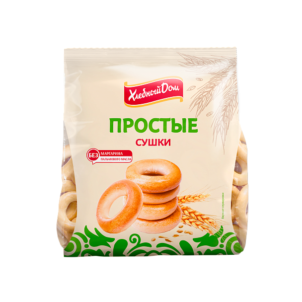 Сушки  «Хлебный дом»  простые, 250 г